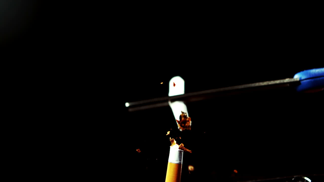 담배를 반으로 자르는 가위