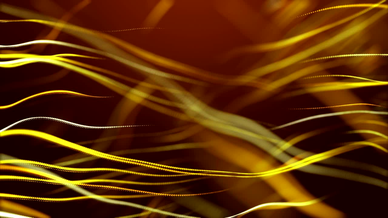 tecnología de malla de cinta vectorial amarilla fondo de video ondulado