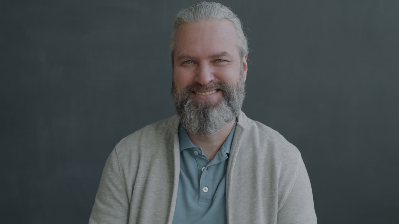 Friendly Man Waving Hello