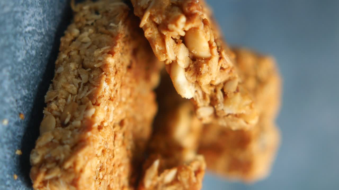 Close-up of granola bars