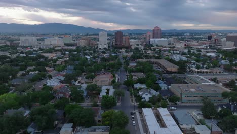 Albuquerque,-Horizonte-De-Nuevo-México-Al-Amanecer