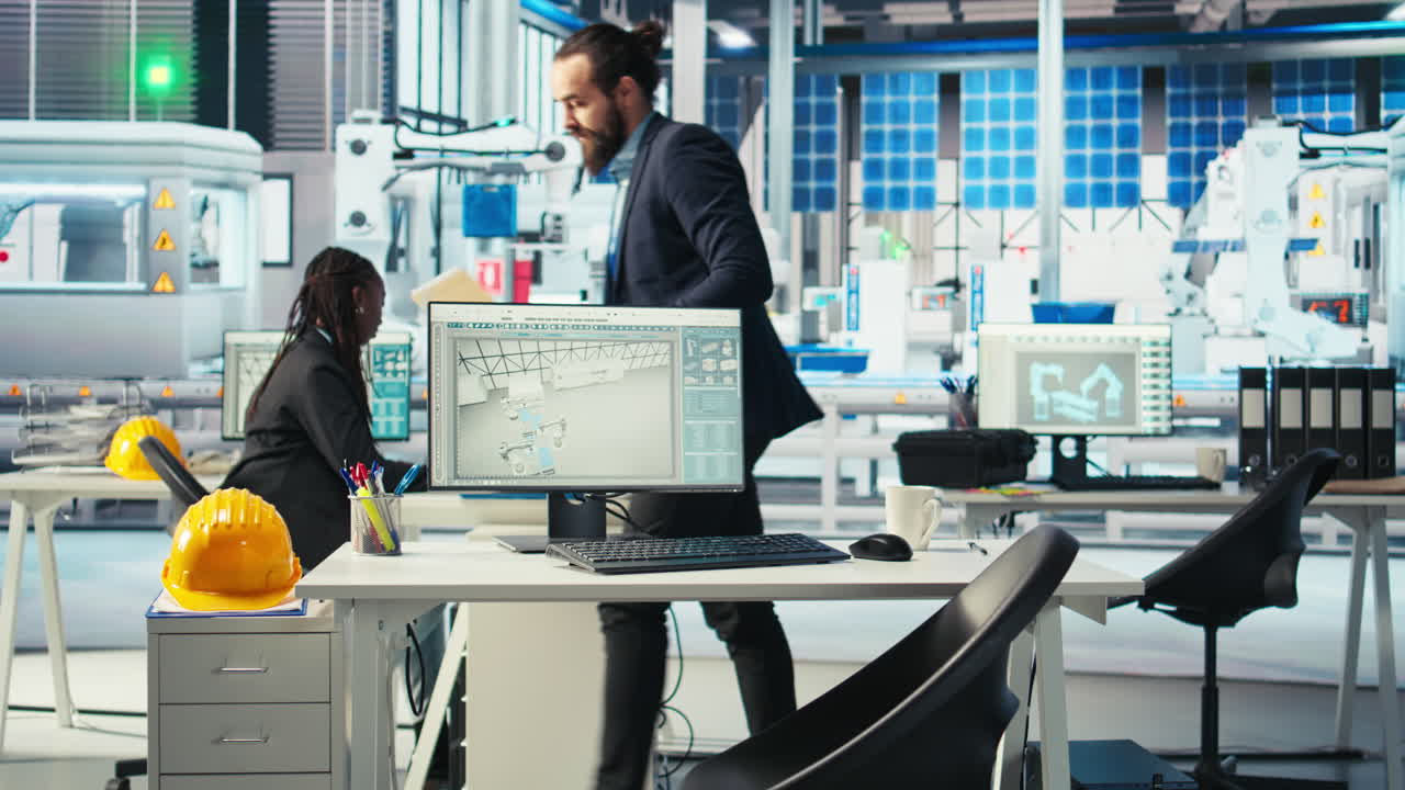 tiempo transcurrido de la fábrica fotovoltaica ingenieros de trabajo en equipo sistemas de monitoreo