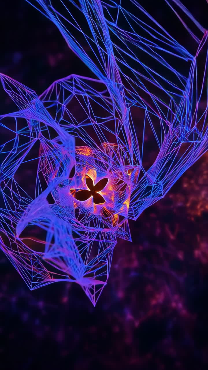 Abstract Neon Web Design