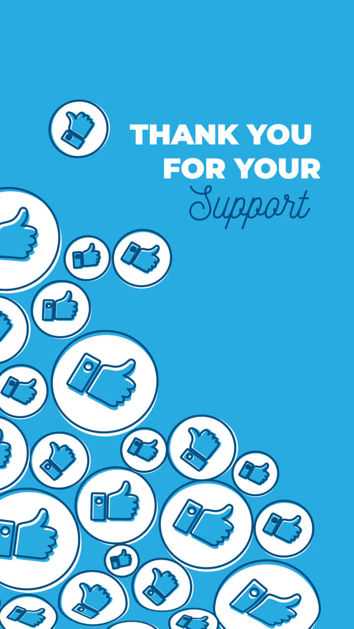 Motion Graphic of Facebook likes background