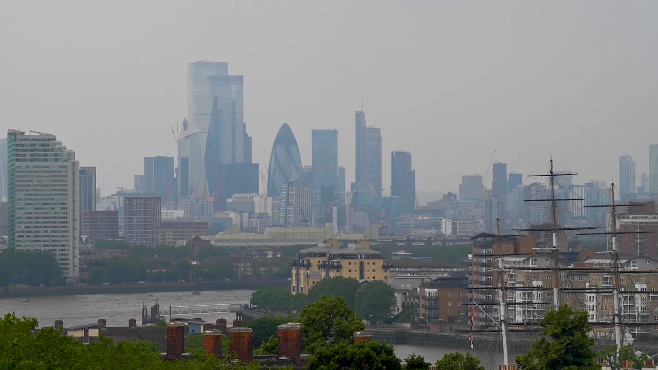 Capturing Central London from over in Greenwich Park in June 2021. The Skyscrapers popping out from the clouds.