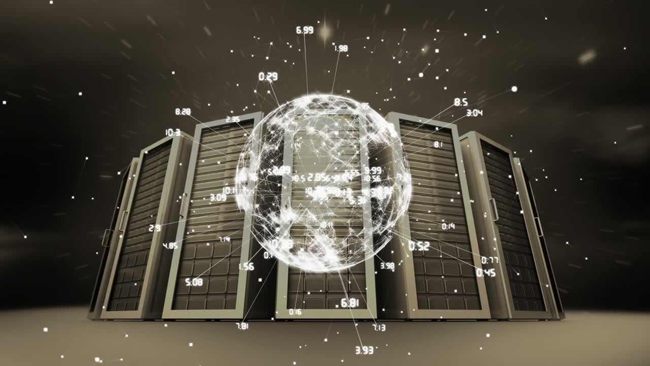 Animation of computer servers