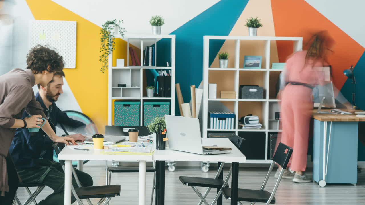 Busy Creative Team Collaboration