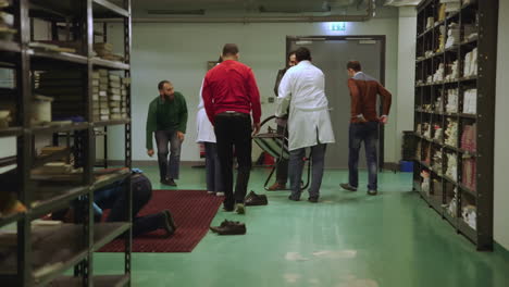 group of muslim men offering prayer to allah, meeting and greeting friends and family during eid festival