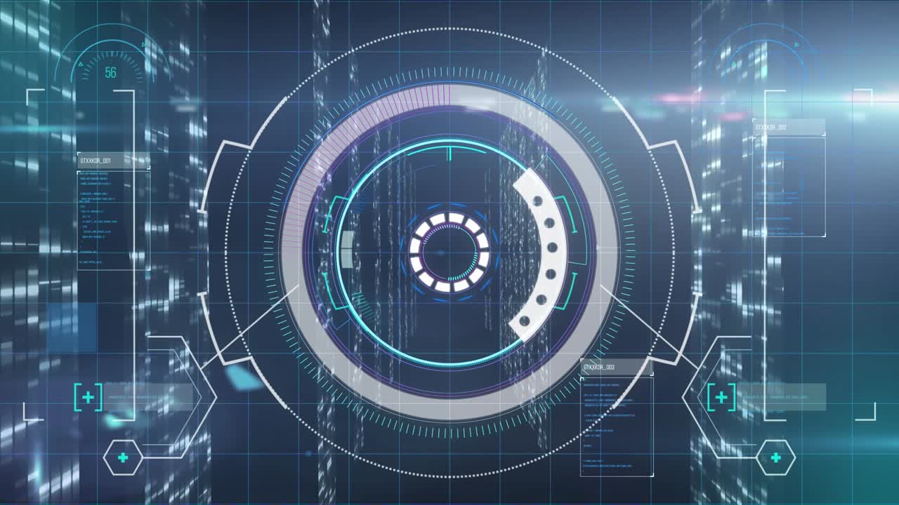 Animation of scope scanning and data processing