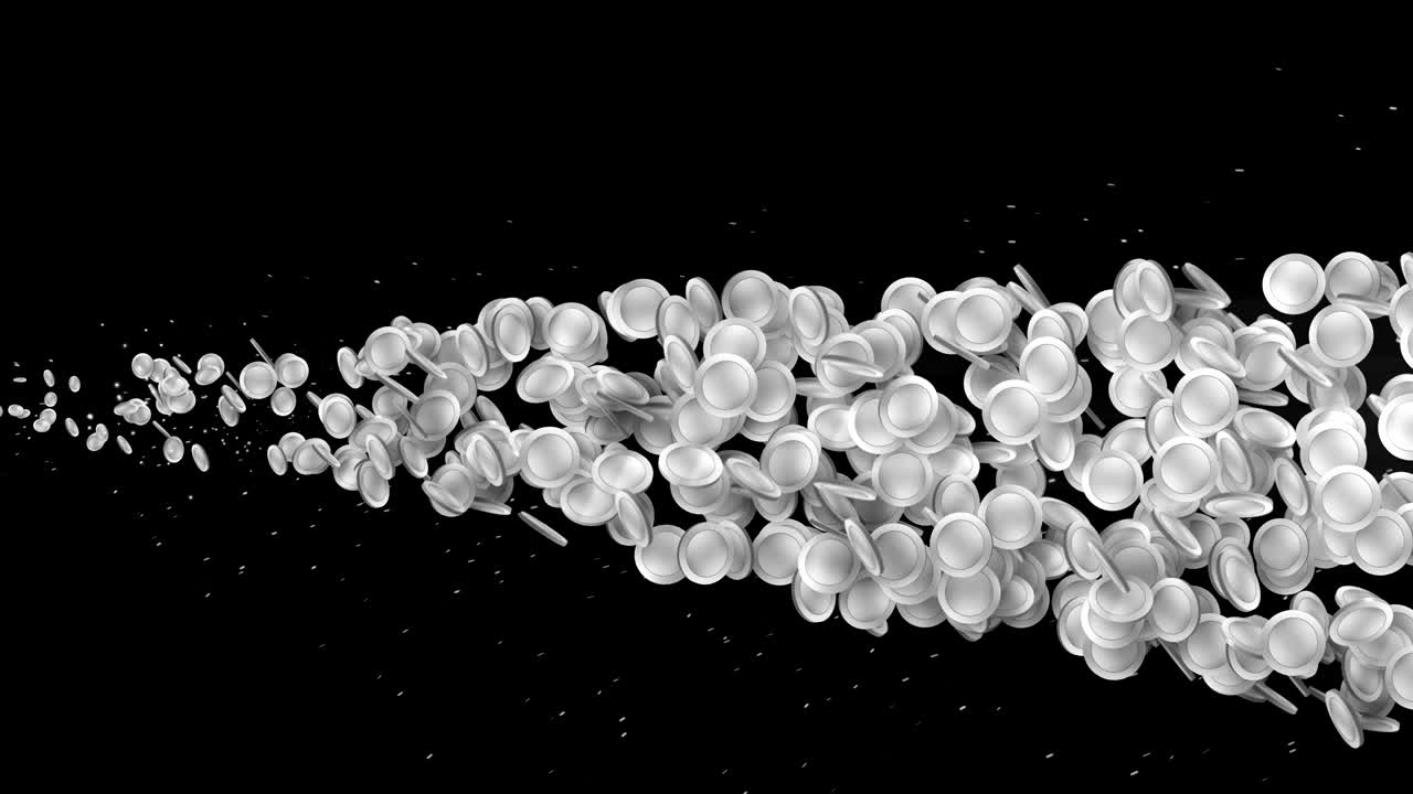 은 동전 입자, cg 애니메이션