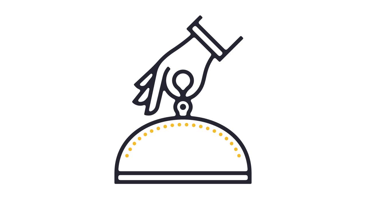 анимация значка линии обслуживания отеля