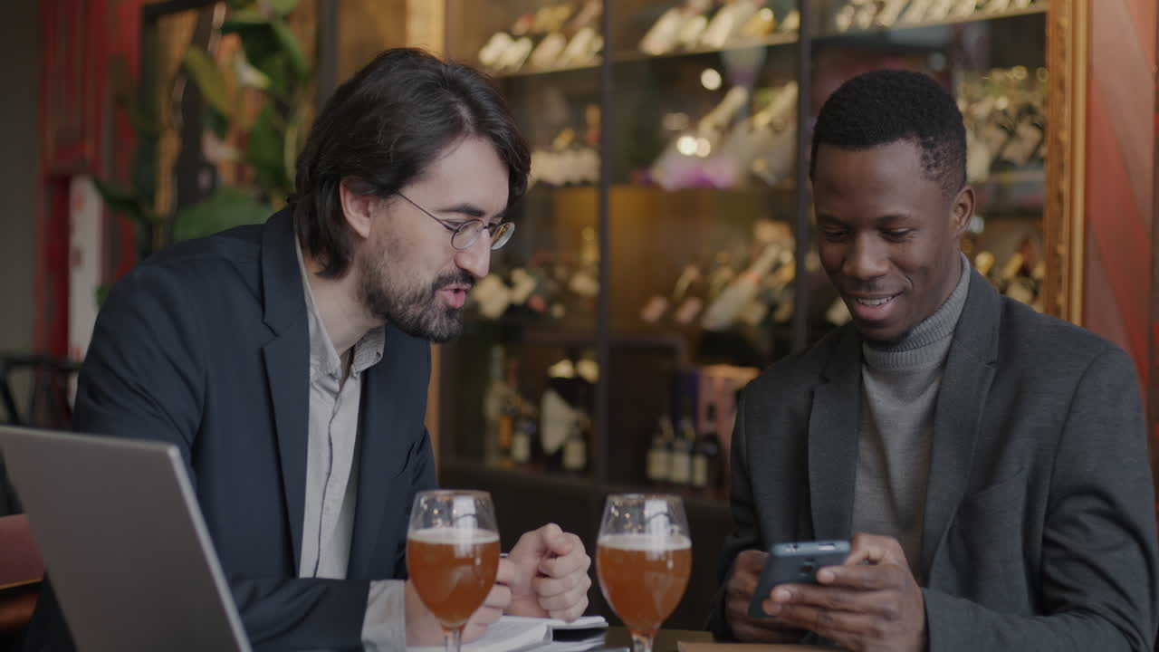 Business Meeting at a Cafe