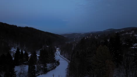 "winter majesty: aerial views of polish mountain panorama