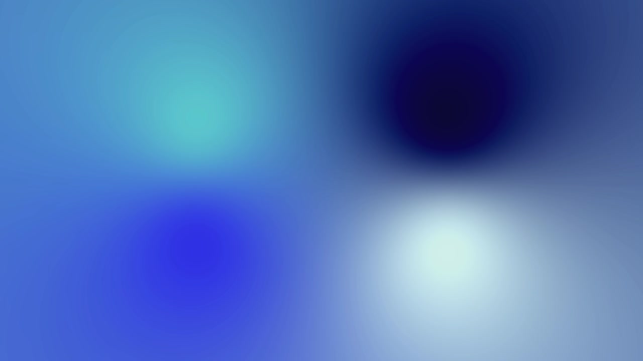 circular blurry blue round shapes movement meeting at center