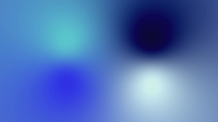 circular blurry blue round shapes movement meeting at center