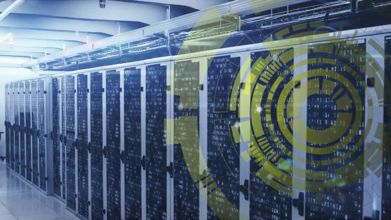 Animation of scope with data processing over computer servers