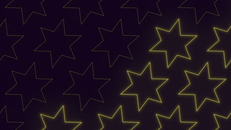 Vibrant-yellow-star-pattern-on-dark-background