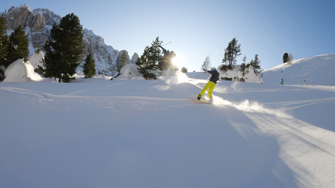 Snowboarder in the Alps
