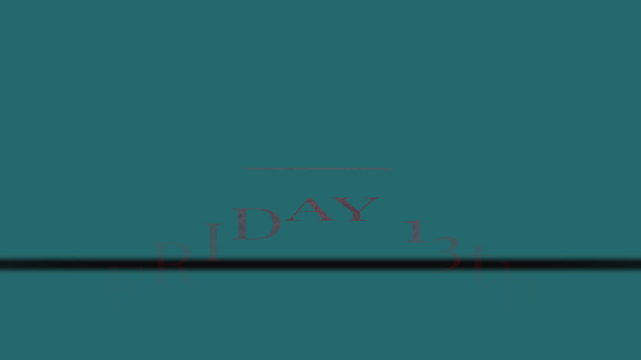 어두운 그루지 텍스처의 13일 금요일