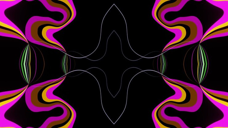 Uma abstração psicodélica cintilante para suas visualizações. Loop VJ