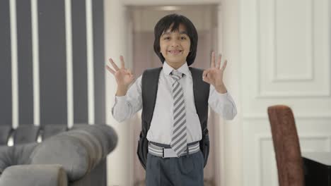 Happy-Indian-school-boy-showing-okay-sign