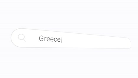 researching about greece - greece on search engine.