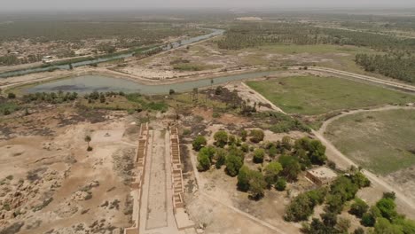 toma de drones de la antigua ciudad de babilonia en irak