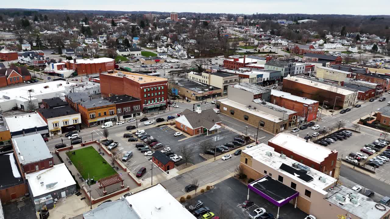 Ashland Ohio, centro, drone aereo