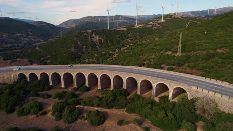 bridge in the mountains of tarifa in the province of cadiz, spain