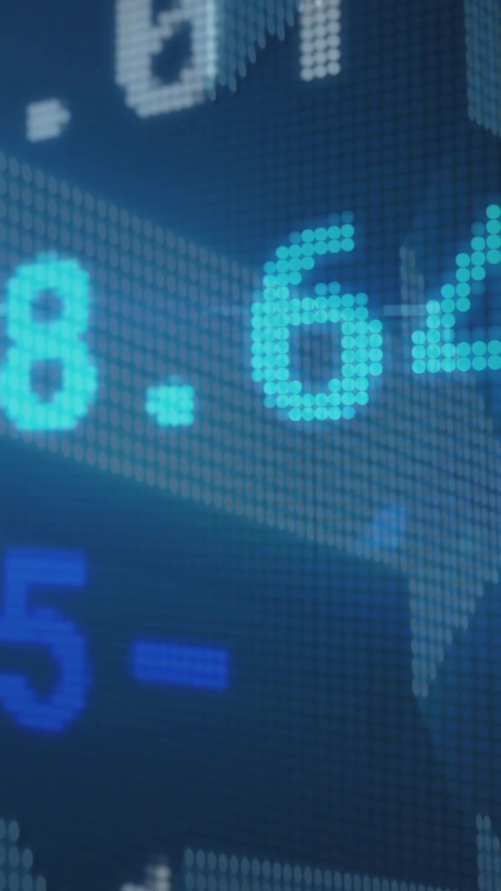 Stock market data and financial growth animation over digital screen