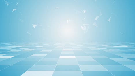 digital light blue geometric background