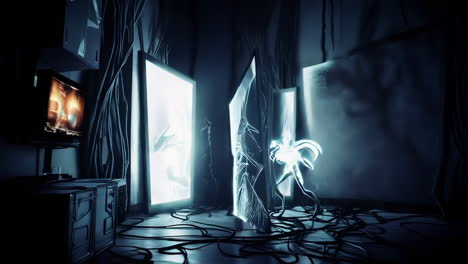 glowing abstract digital art