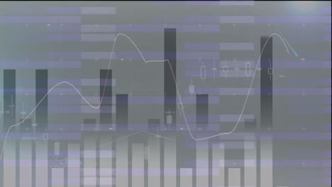 Animation-Der-Finanzdatenverarbeitung-Auf-Weißem-Hintergrund