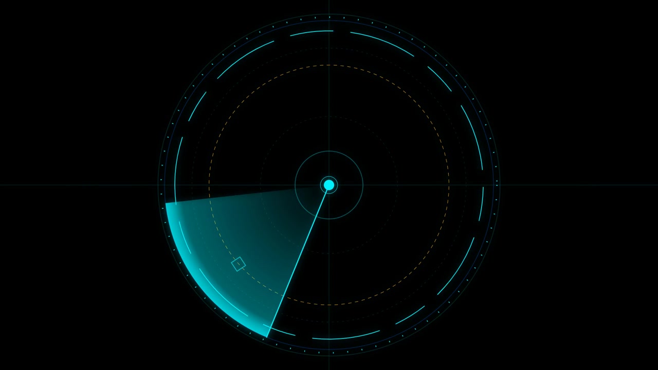 Schermo Radar Digitale in Scansione per Obiettivi
