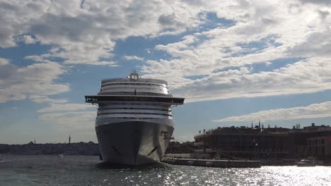 cruise ship docked in istanbul