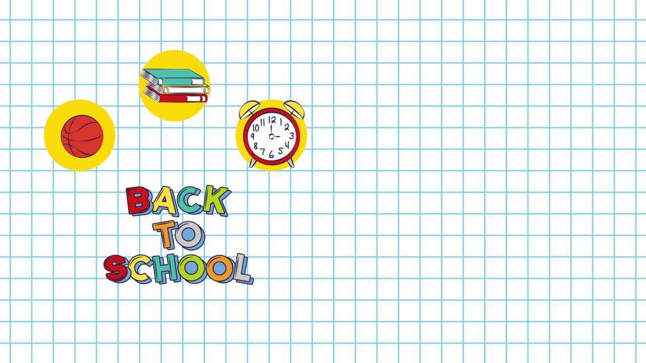 학교로 돌아가는 비디오 애니메이션