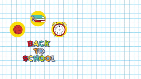 back to school video animation