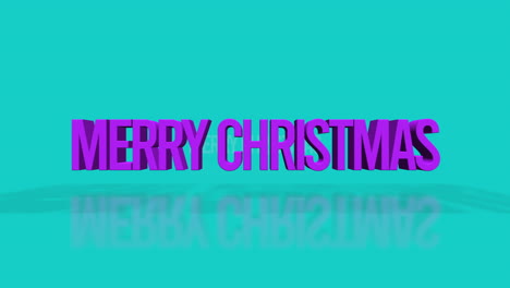 Rolling-Merry-Christmas-text-on-green-gradient