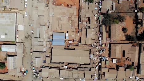 busy streets of african town