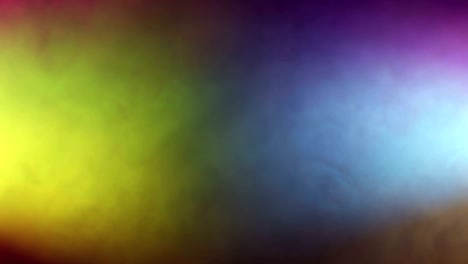 coloridos focos móviles iluminan una pista de baile