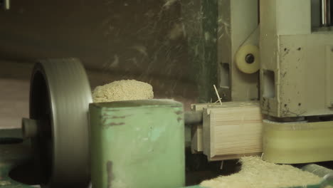 woodworking machine in action