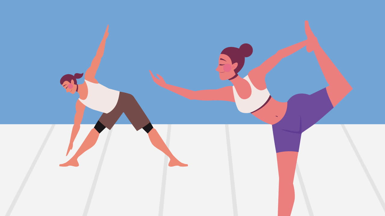 남성과 여성을 위한 요가 포즈