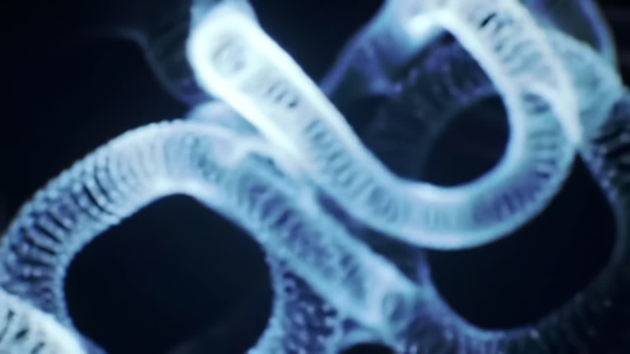 Abstract Glowing Spirals