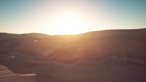 beautiful sand dunes in the sahara desert