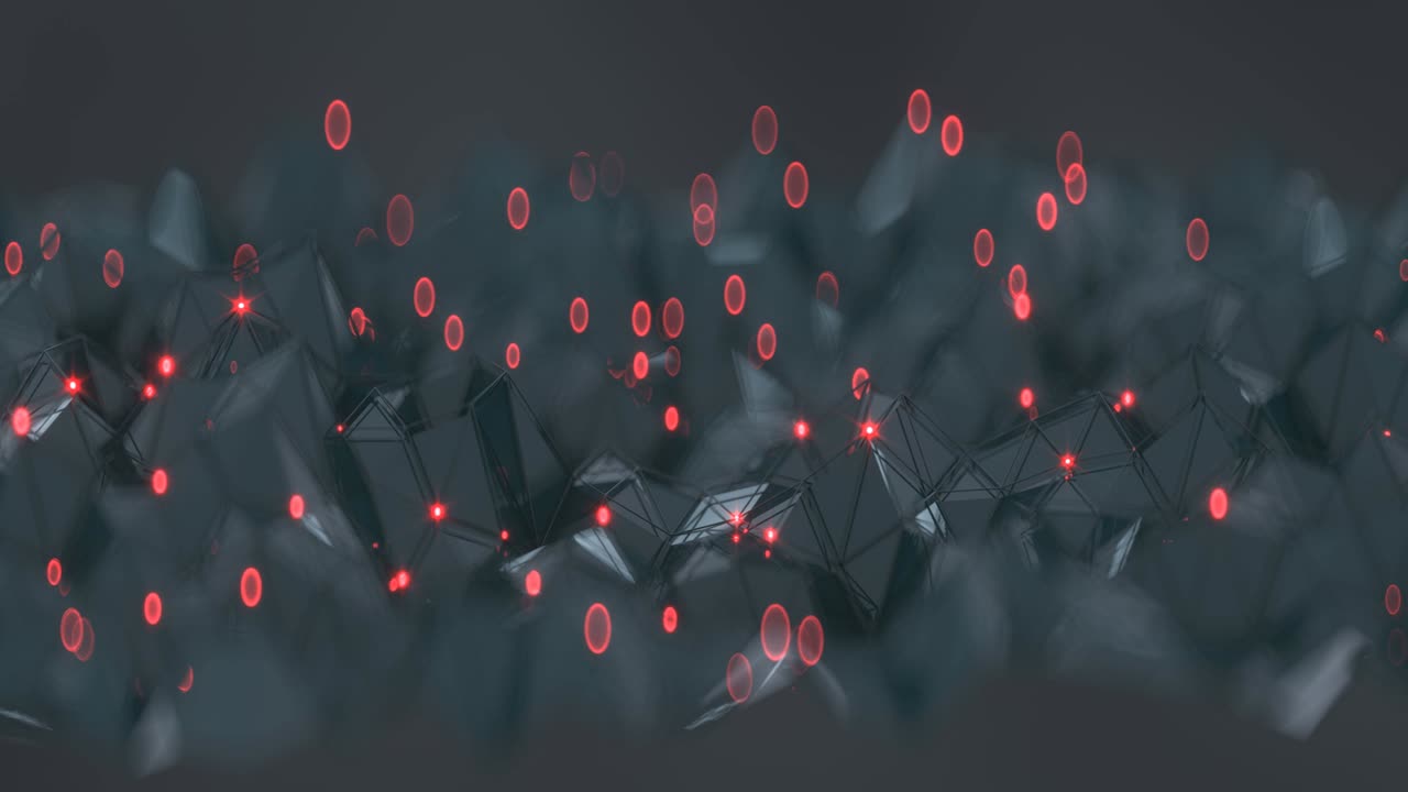 tecnología futurista forma bucle sin costuras animación de renderizado 3d