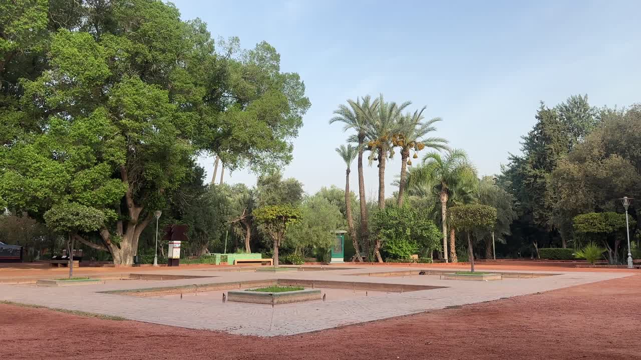 Cyber Park Marrakech landscaped gardens fountains walking paths Morocco North Africa