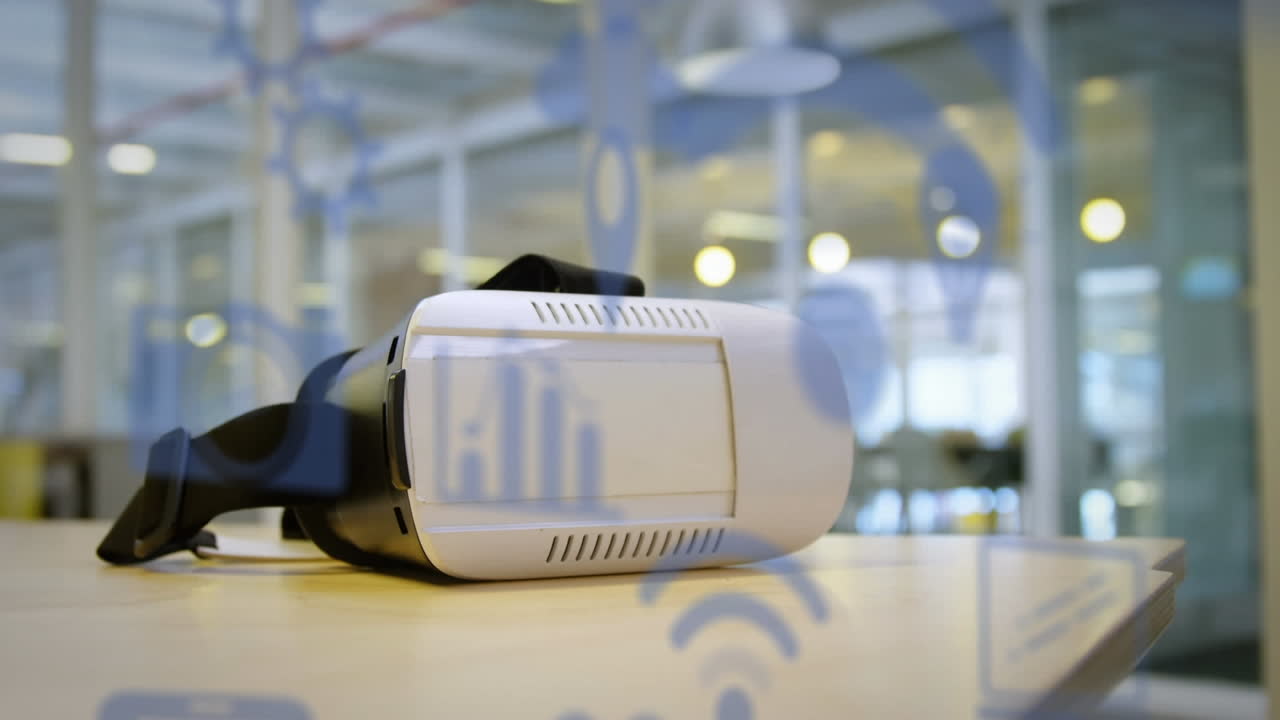 vr 헤드 ⁇ 을 통해 소셜 미디어 아이콘의 애니메이션