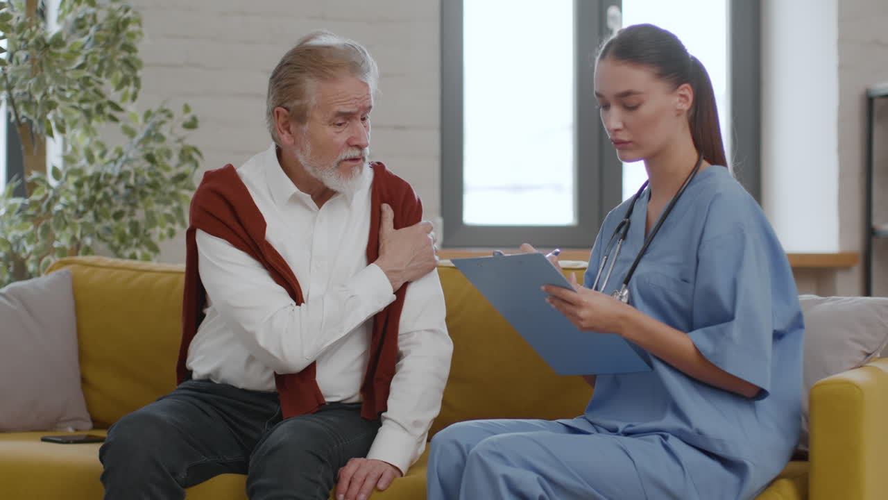 Medical Consultation with Elderly Patient