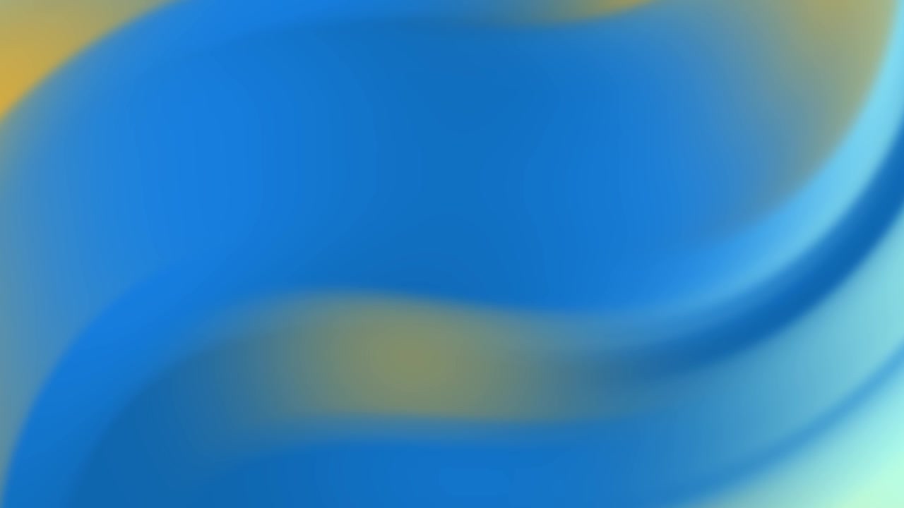 Abstract Blue and Yellow Gradient Fluid Motion Background