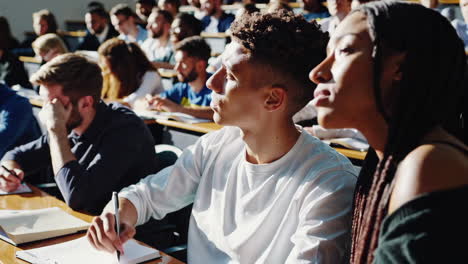 students in a lecture hall